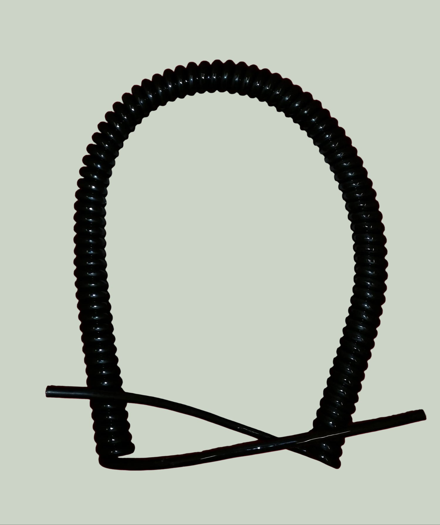 2 Core 0.081sqmm Coiled Black PUR Power / Data Cable