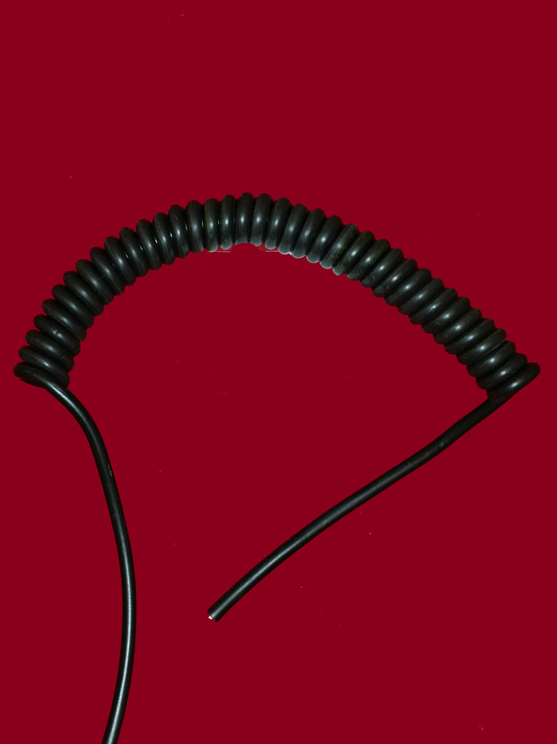 2 Core 4sqmm Black Coiled Power LSZH Cable