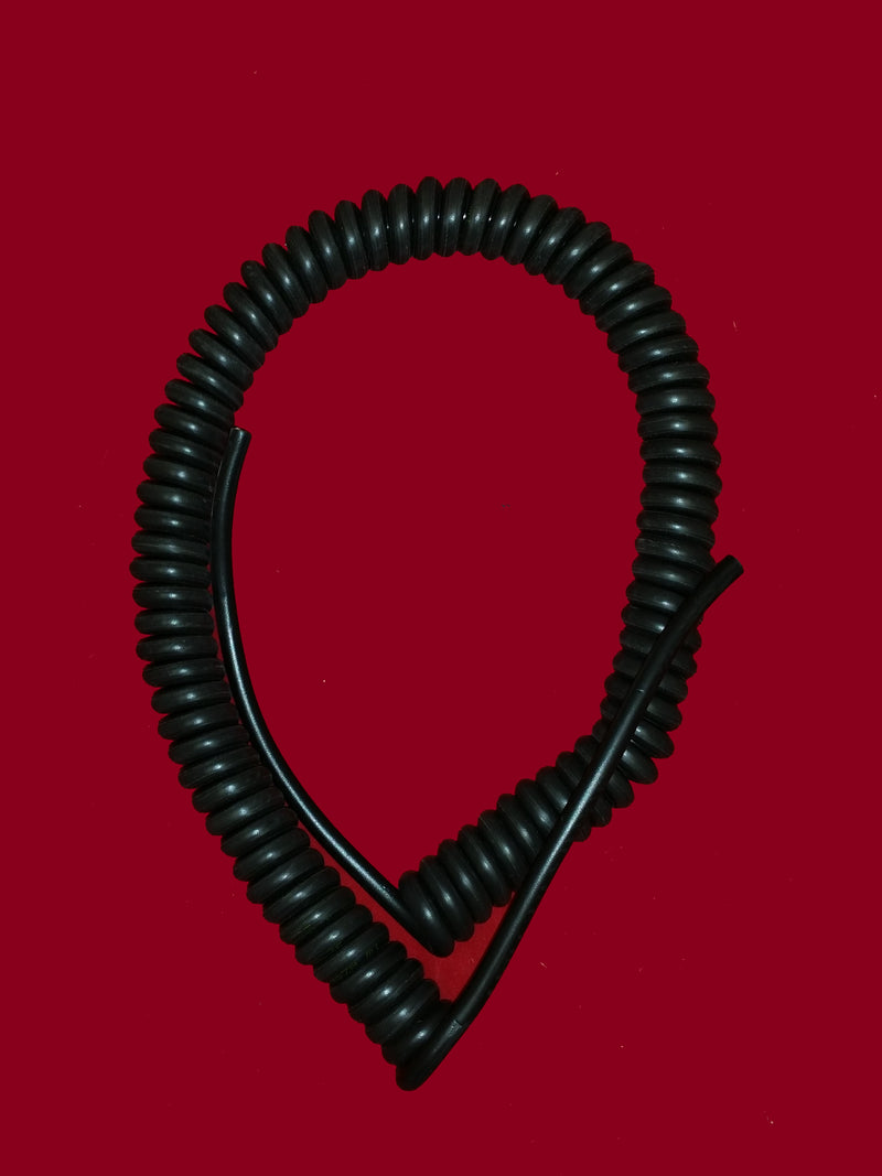 2 Core 4sqmm Black Coiled Power LSZH Cable