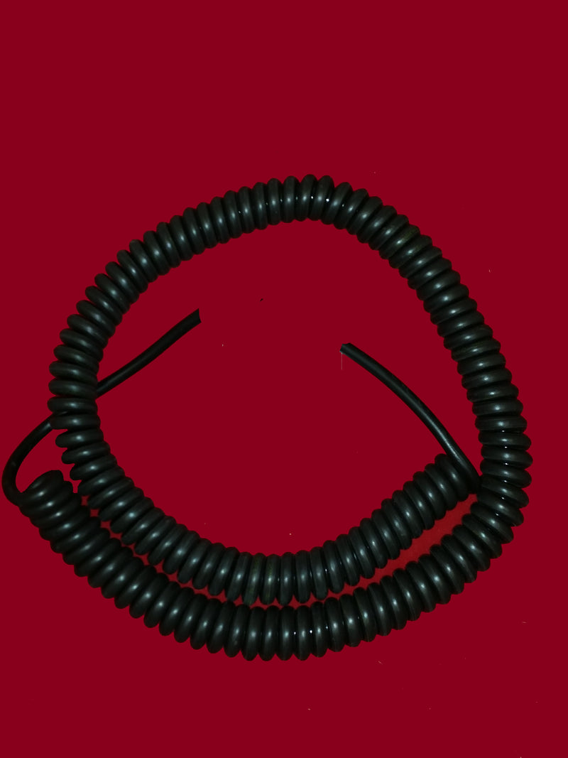 2 Core 4sqmm Black Coiled Power LSZH Cable