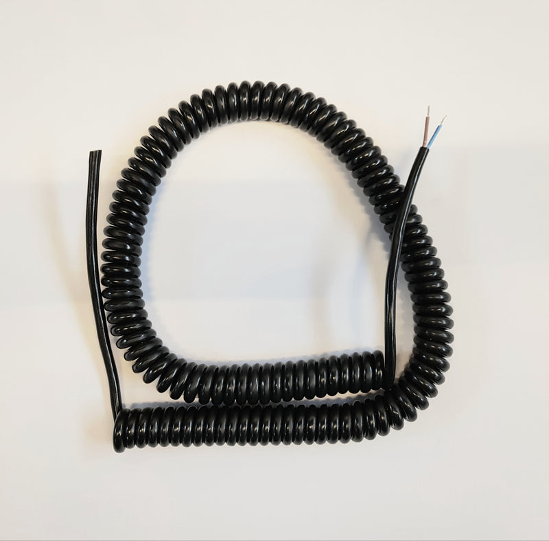4 CORE 1.0sqmm COILED BLACK PUR CABLE