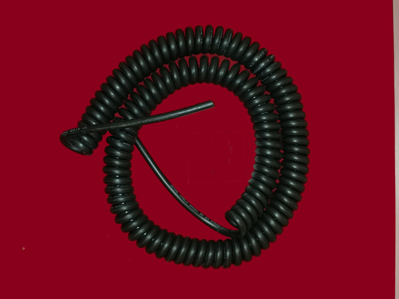2 CORE 1.5sqmm BLACK COILED LSZH POWER CABLE