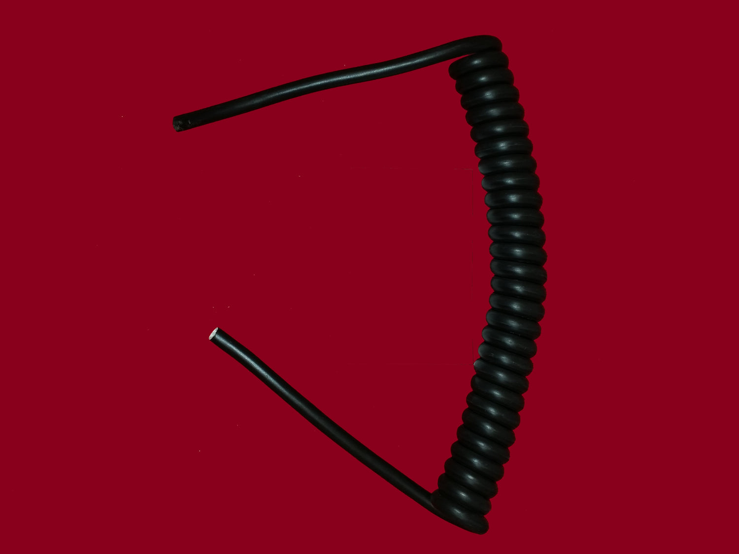 2 Core 1.5sqmm Black Coiled LSZH Power Cable