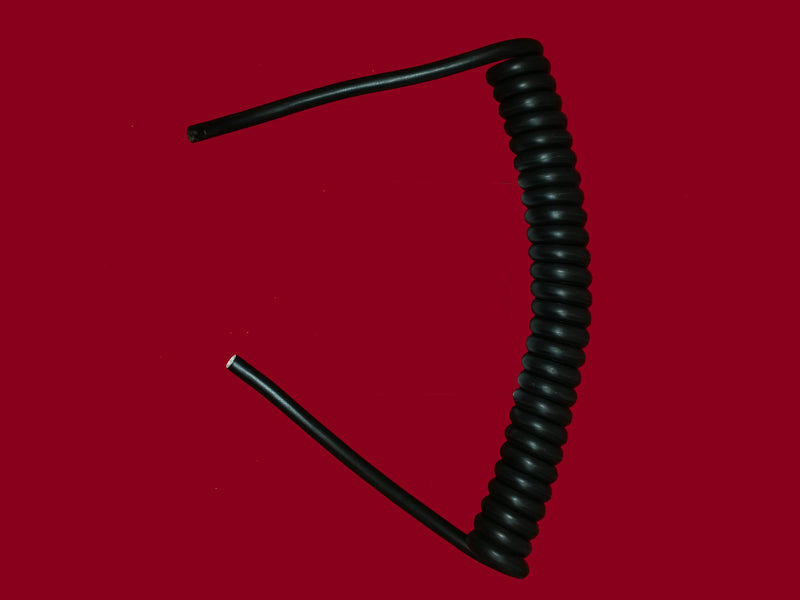2 CORE 1.5sqmm BLACK COILED LSZH POWER CABLE