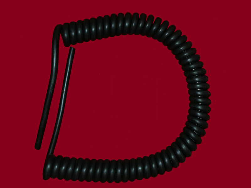 2 CORE 1.5sqmm BLACK COILED LSZH POWER CABLE
