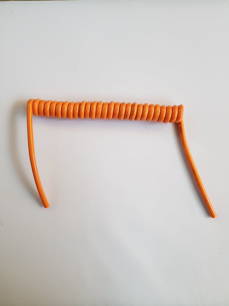 3 CORE 1.5sqmm COILED ORANGE PUR CABLE,