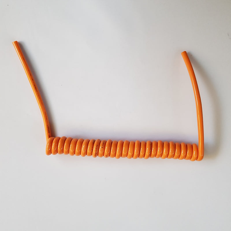 3 Core 2.5sqmm Coiled Orange PUR Power Cable