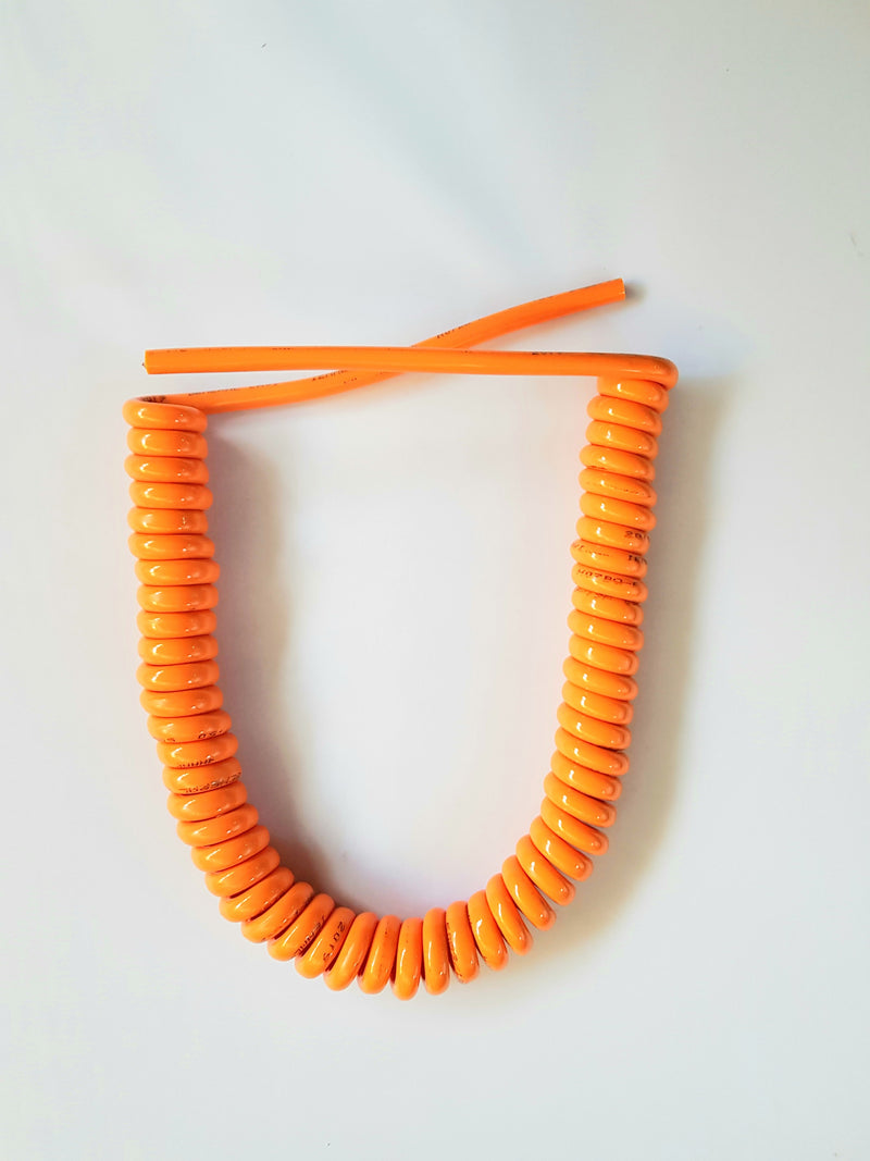 3 Core 2.5sqmm Coiled Orange PUR Power Cable