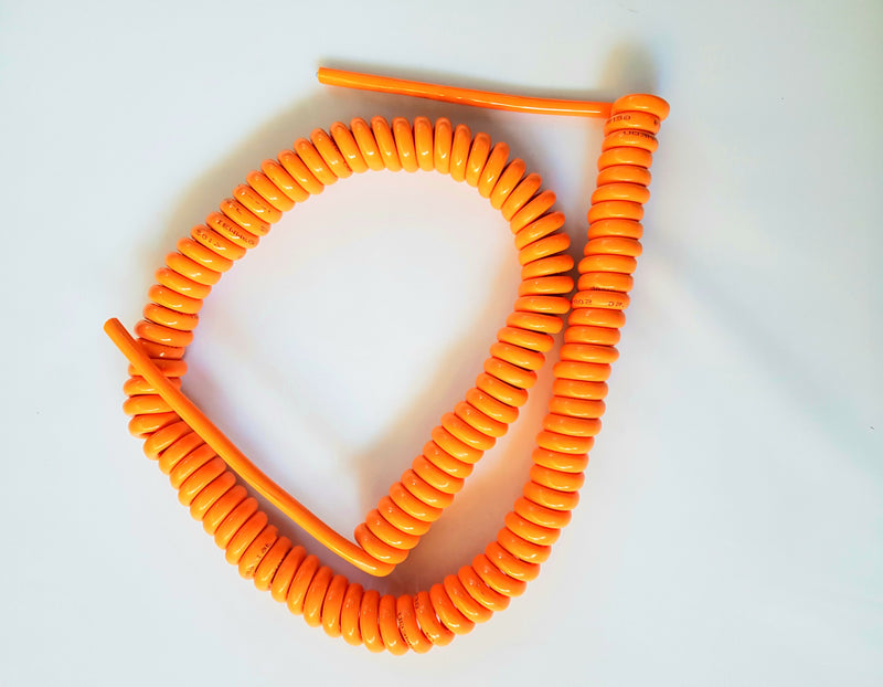 3 Core 2.5sqmm Coiled Orange PUR Power Cable