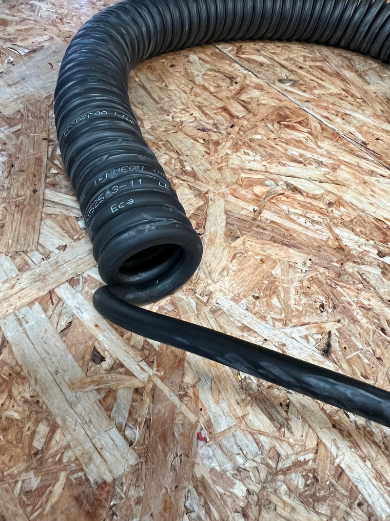 3 Core 1.5sqmm Black LSZH Cable, 650mm Coil