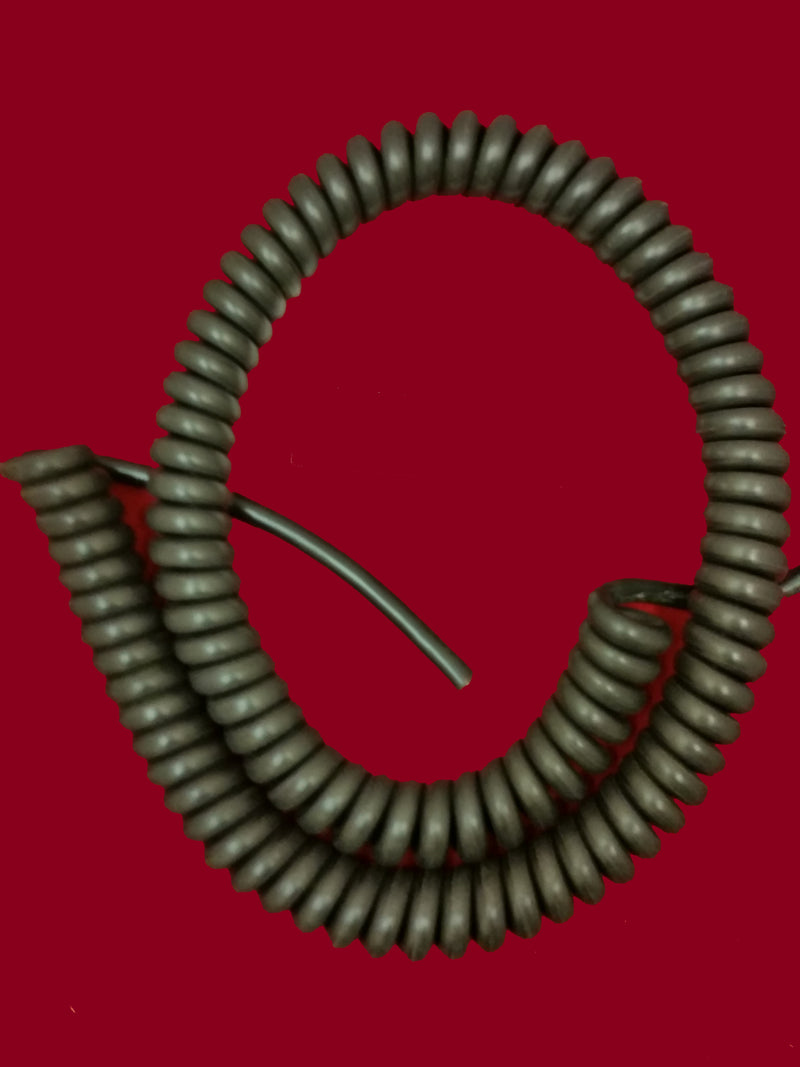 4 x 2.5sqmm CORE, COILED LSZH BLACK POWER CABLE