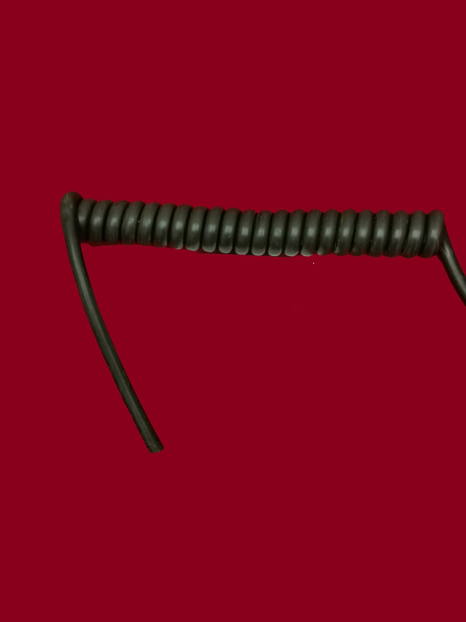 3 Core 2.5sqmm Coiled Black LSZH 16A Power Cable