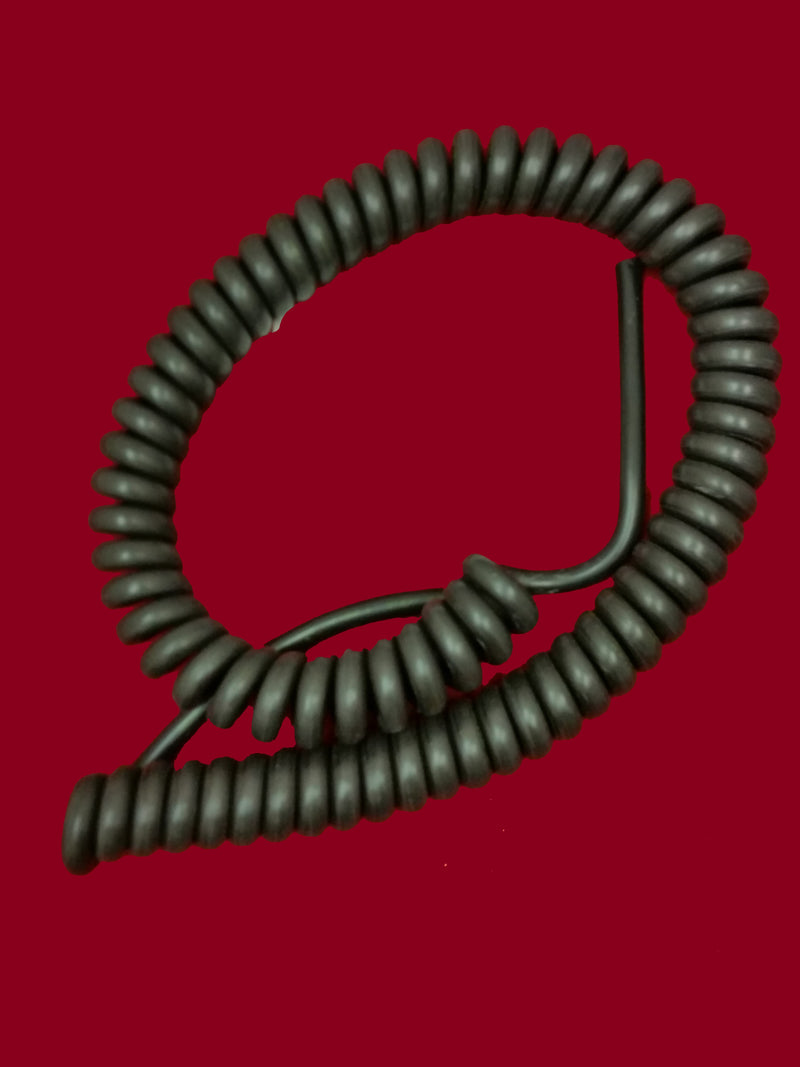 4 x 2.5sqmm CORE, COILED LSZH BLACK POWER CABLE