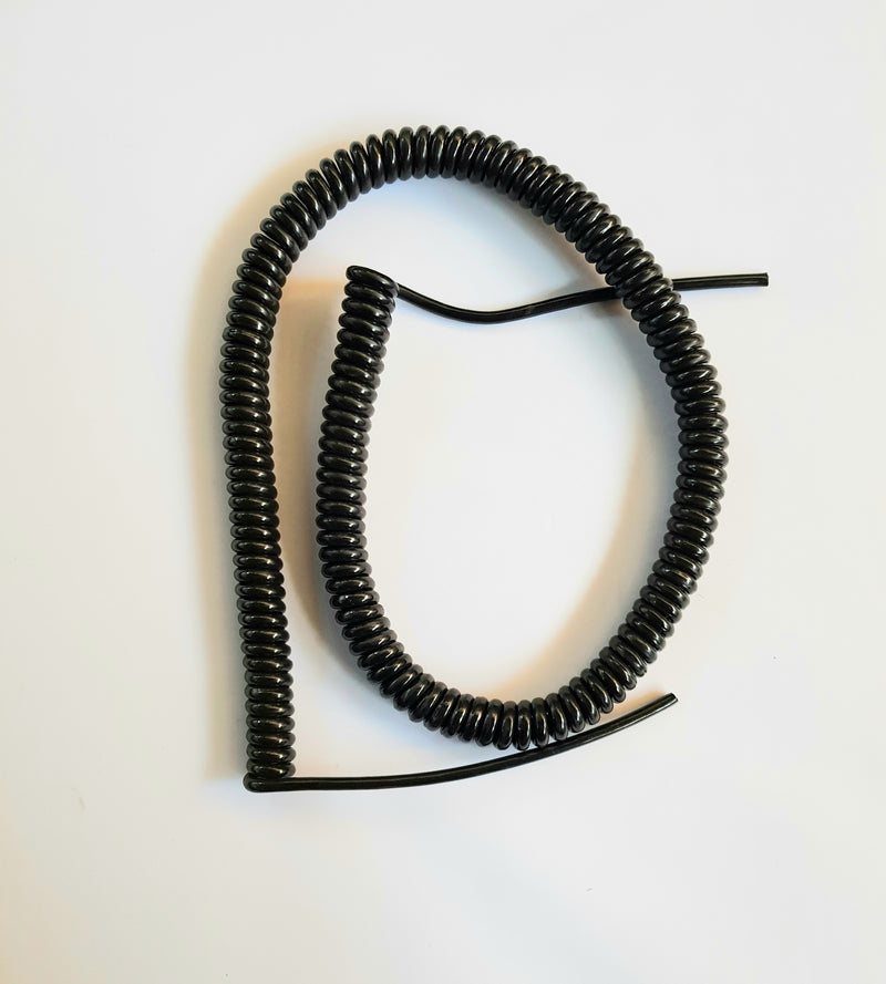 6 CORE 26awg (0.14sqmm) COILED BLACK PUR DATA CONTROL CABLE