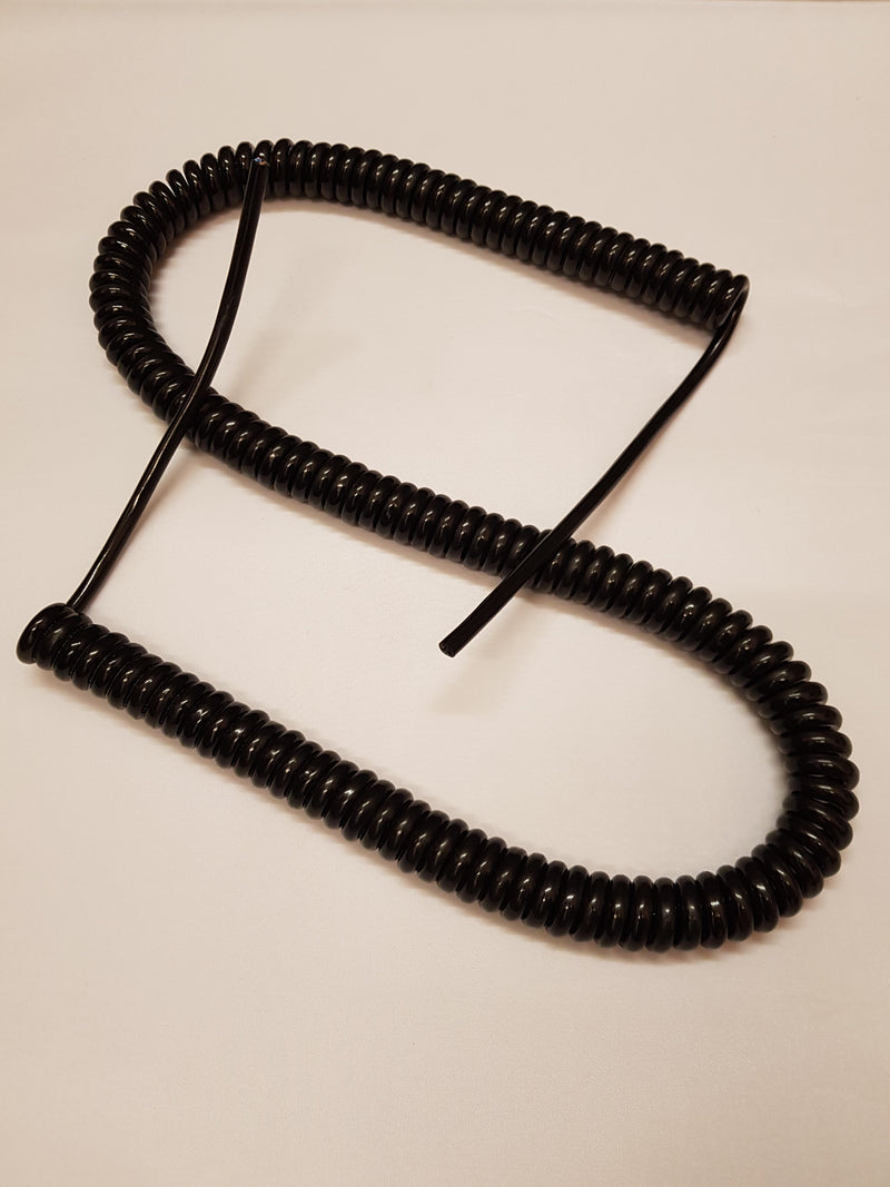 4 CORE 1.0sqmm COILED BLACK PUR CABLE