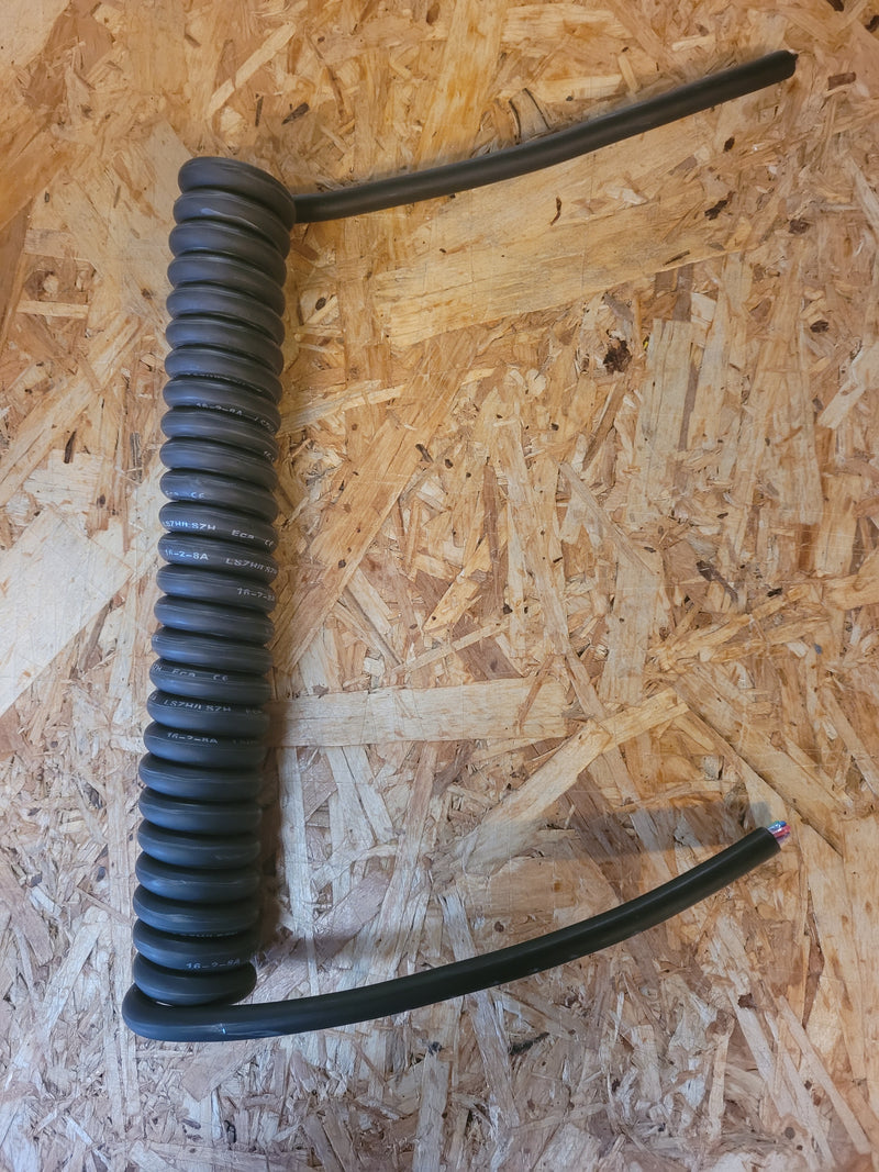 8 Core, 0.5sqmm Black Coiled LSZH Power/ Data Cable