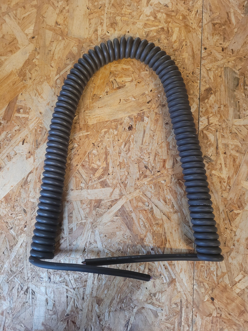 8 Core, 0.5sqmm Black Coiled LSZH Power/ Data Cable