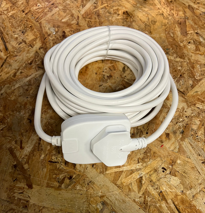 Masterplug 1-Way, White PVC Extension Lead