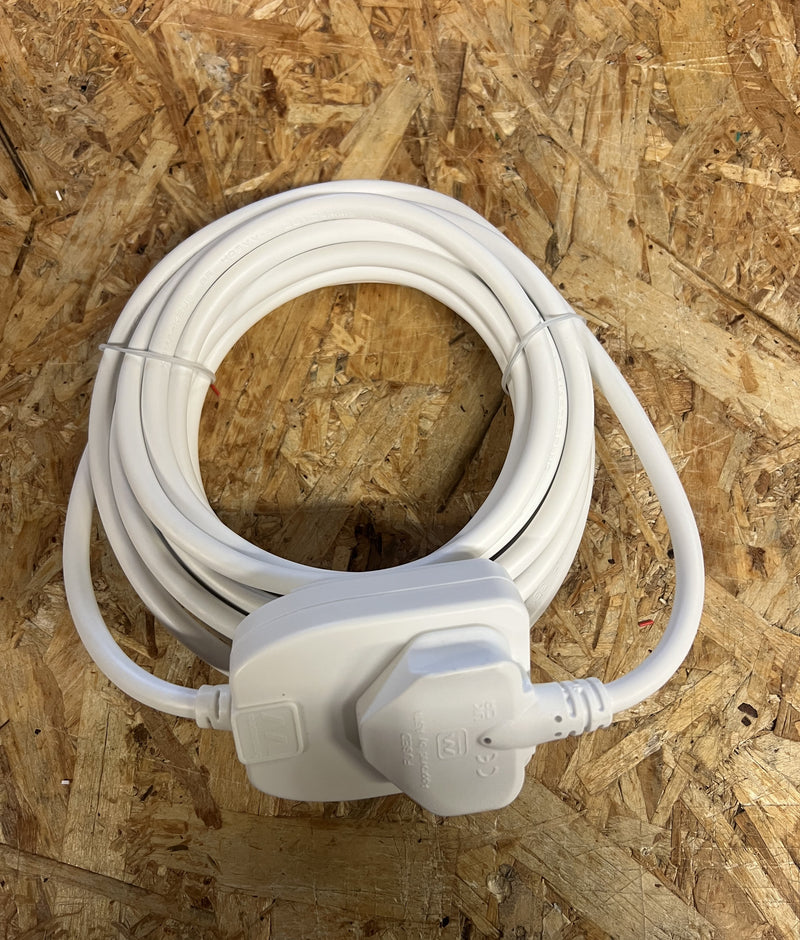 Masterplug 1-Way, White PVC Extension Lead
