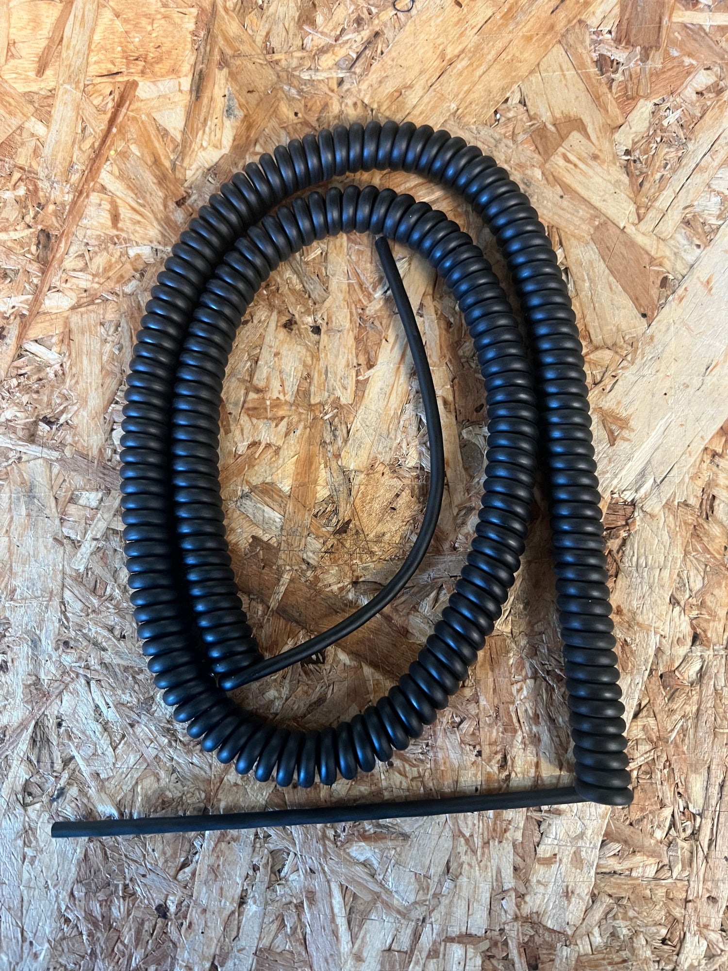 2 Core 0.081sqmm Coiled Black PUR Power / Data Cable