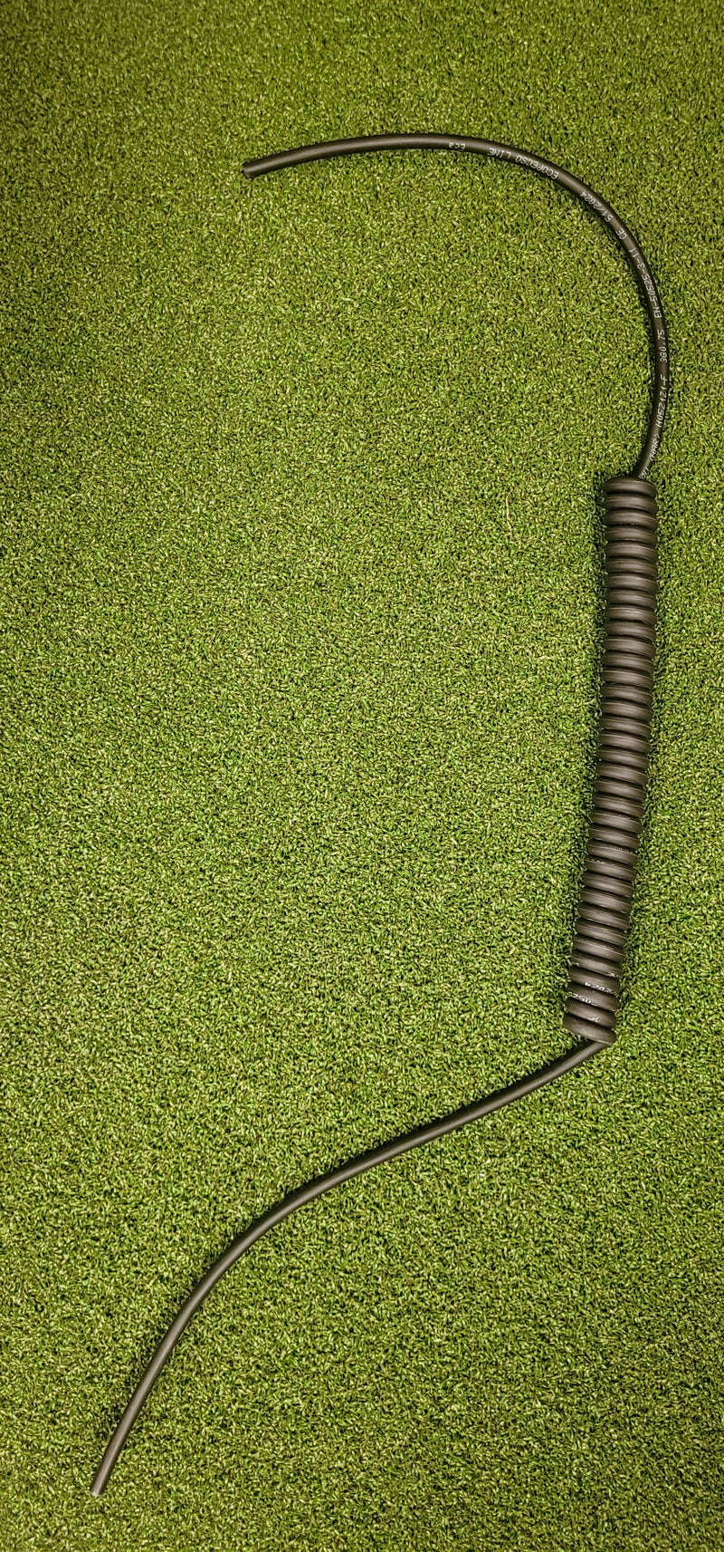 2 Core 0.75sqmm Black Coiled Power LSZH Cable