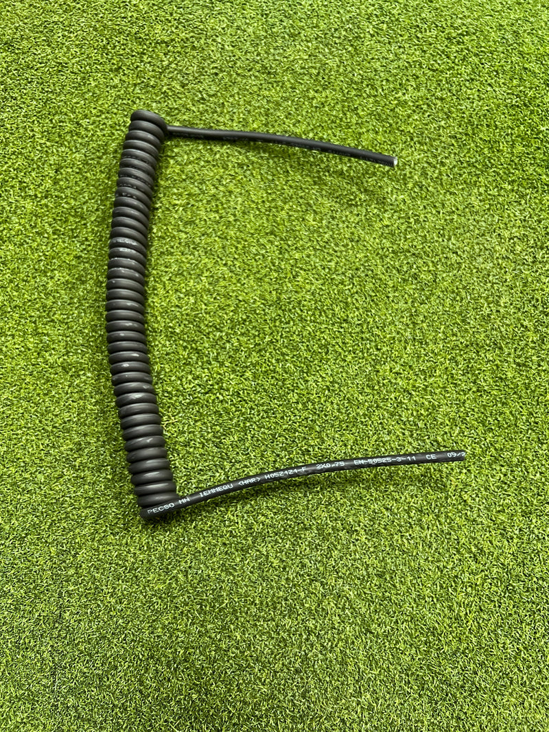 2 Core 0.75sqmm Black Coiled Power LSZH Cable