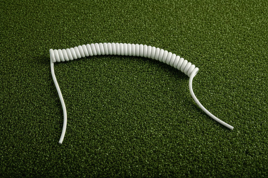 2 Core 0.75sqmm White Coiled LSZH Cable