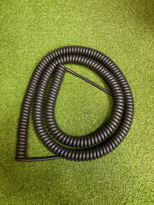 2 Core 1sqmm Coiled Black LSZH Cable