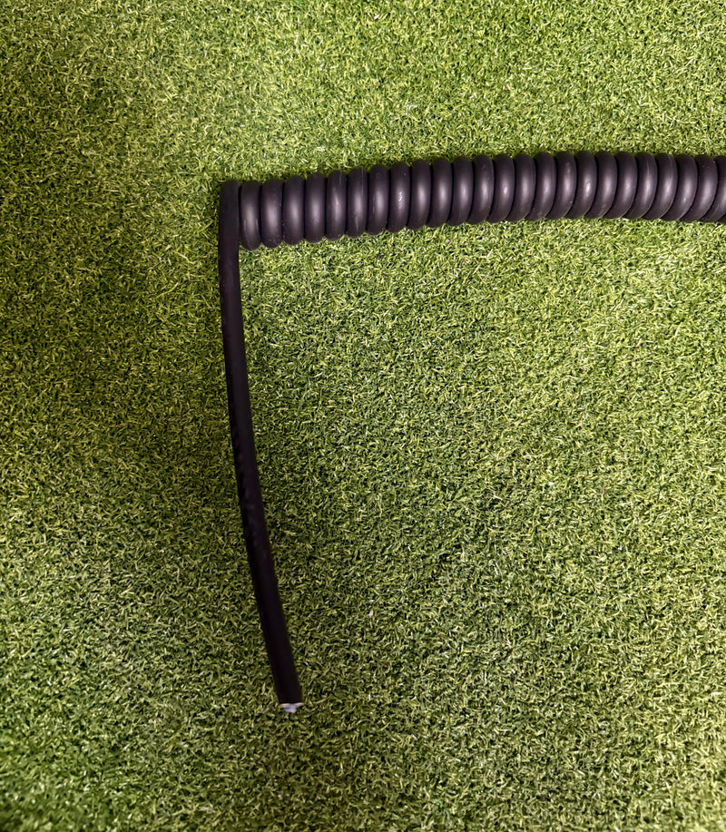 2 Core 1sqmm Coiled Black LSZH Cable