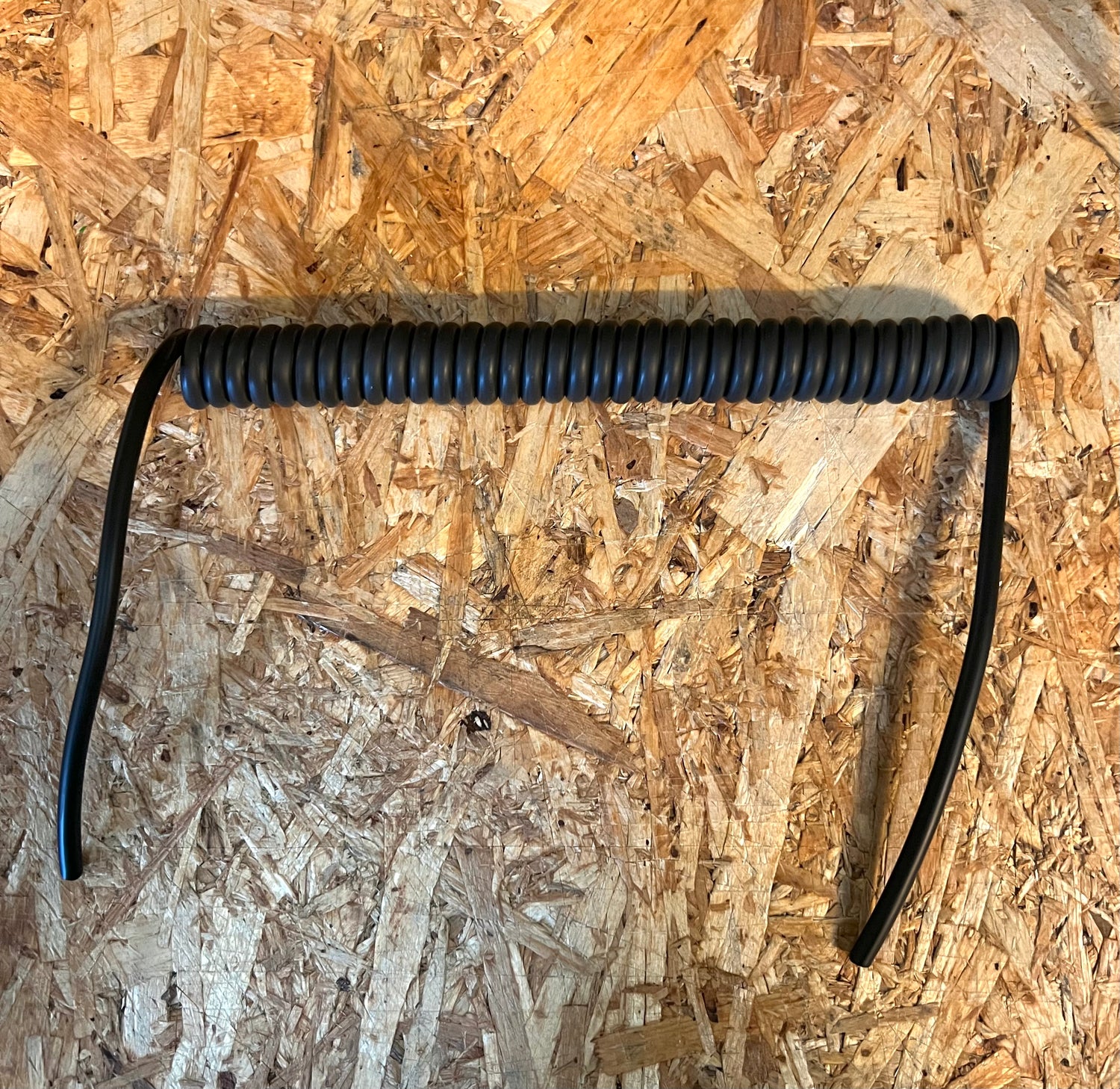 2 Core 1sqmm Coiled Black LSZH Cable