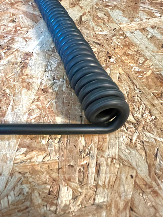 2 Core 1sqmm Coiled Black LSZH Cable