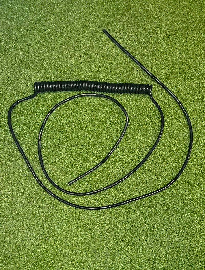 2 Core 1sqmm Black Coiled PUR Power / Data Cable