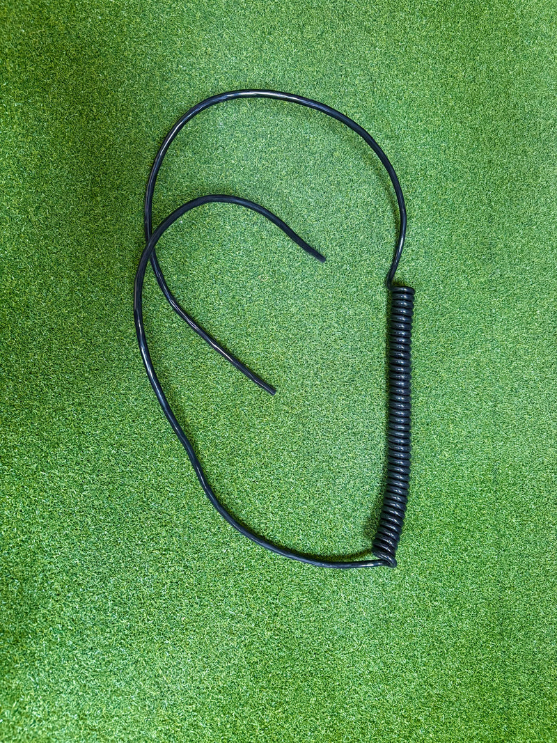 Câble spiralé noir PUR à 3 conducteurs de 1 mm²