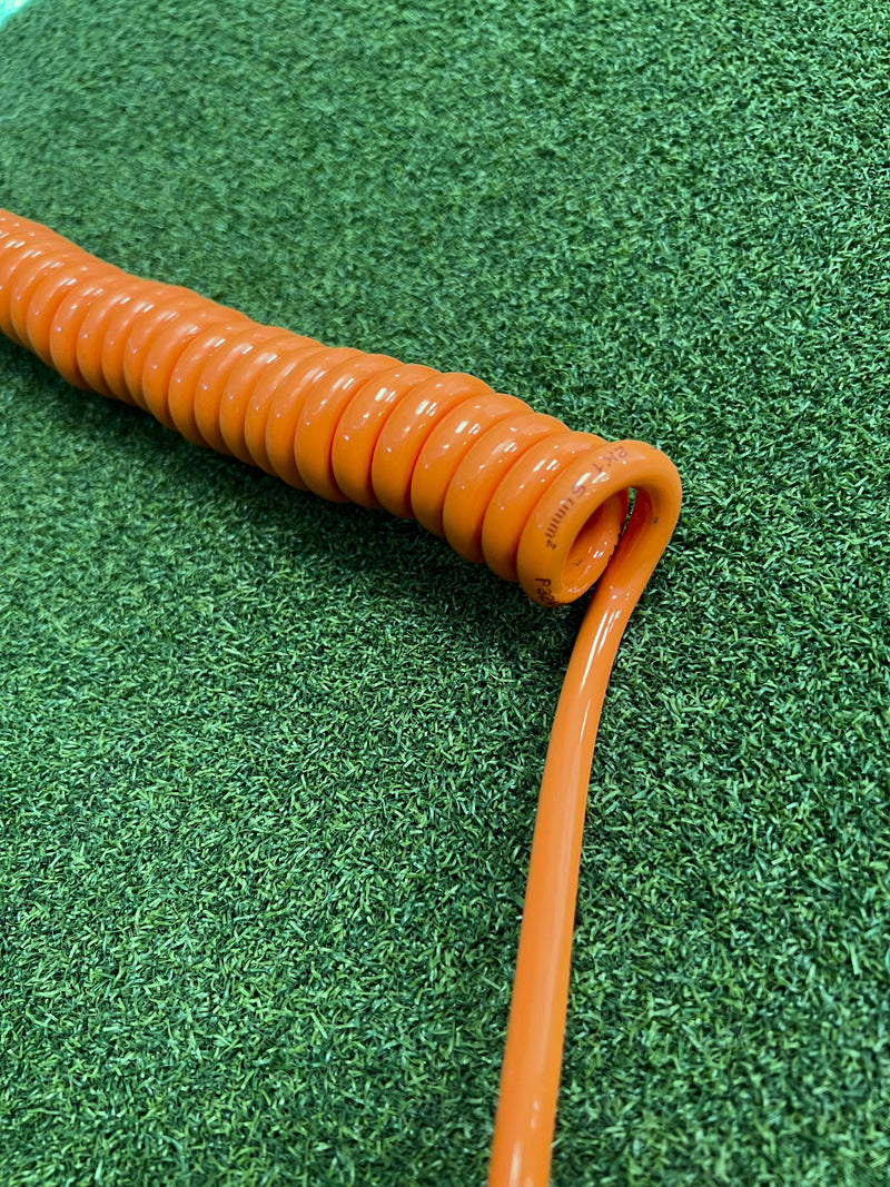 2 Core 1.5sqmm Coiled Orange PUR Power Cable