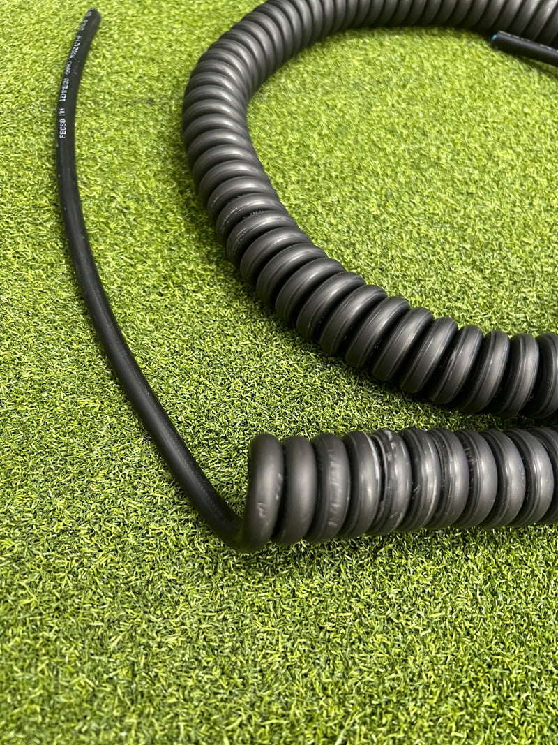 2 Core 2.5sqmm Coiled LSZH Black Power Cable