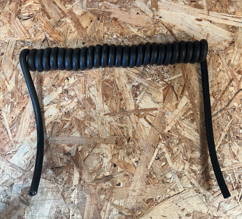 2 CORE 2.5sqmm COILED LSZH BLACK POWER CABLE.
