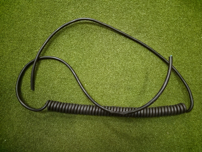 Câble d'alimentation LSZH spiralé noir 2 conducteurs 4 mm²