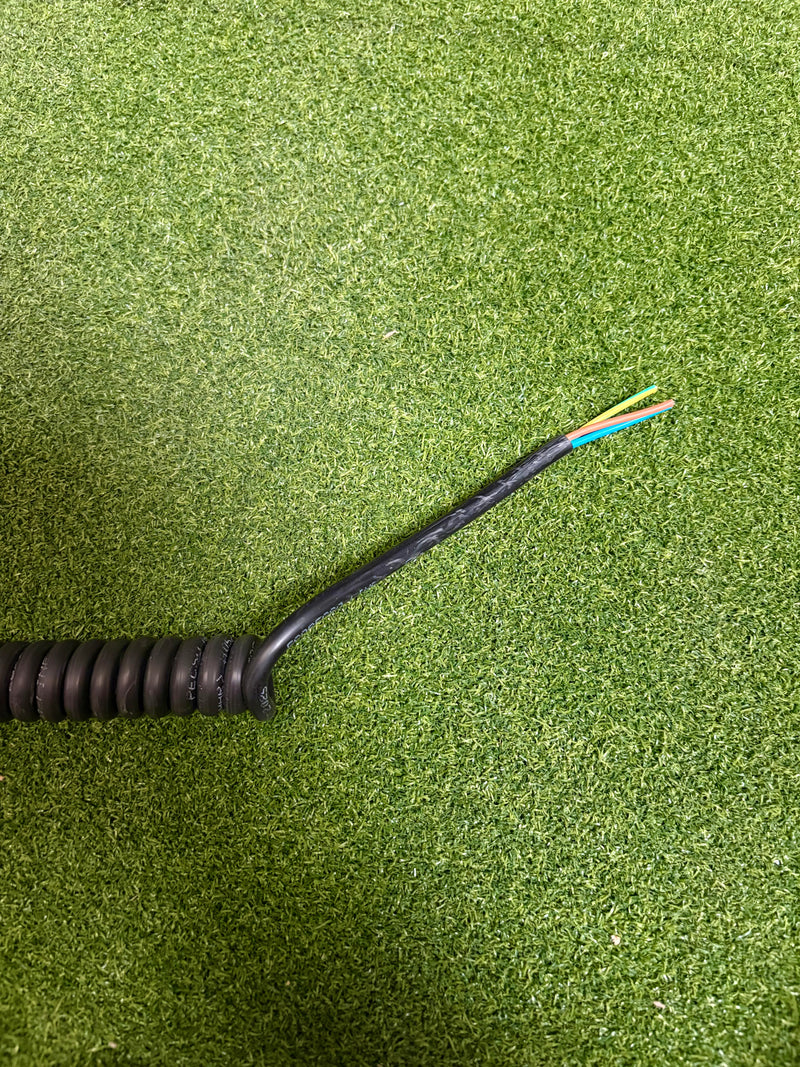 3 Core 1sqmm Coiled Black LSZH Cable