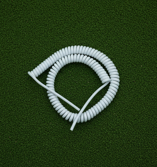 3 Core 1sqmm Coiled White LSZH Cable