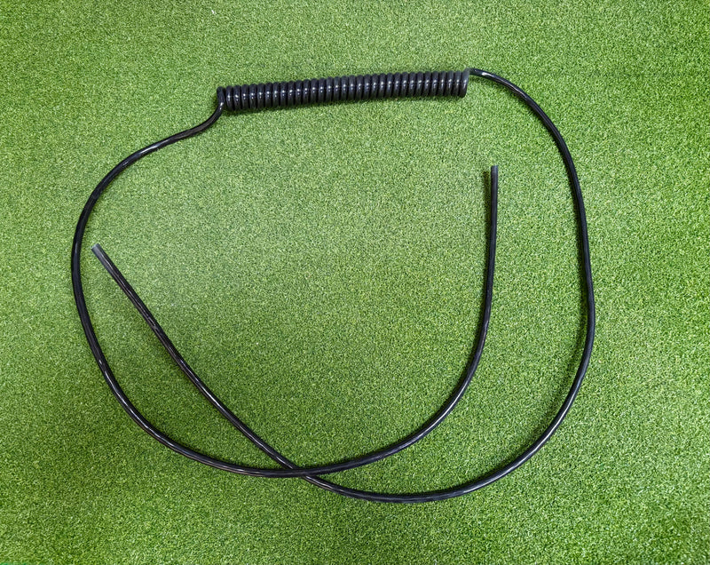 Câble spiralé noir PUR à 3 conducteurs de 1 mm²