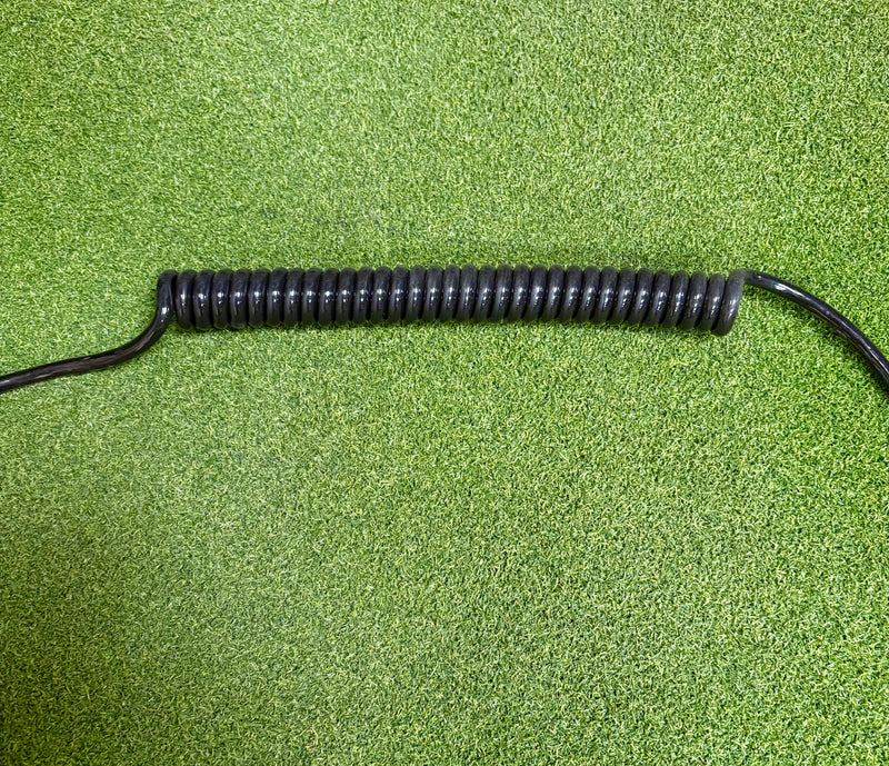 Câble spiralé noir PUR à 3 conducteurs de 1 mm²