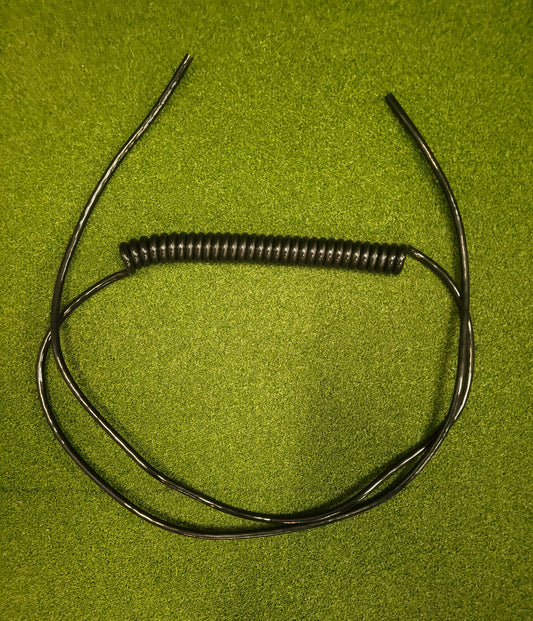 3 Core 1sqmm Coiled Black PUR Cable