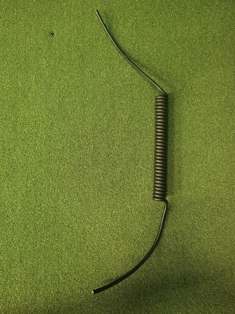 3-adriges 1,5 mm² LSZH-Spiralkabel, schwarz