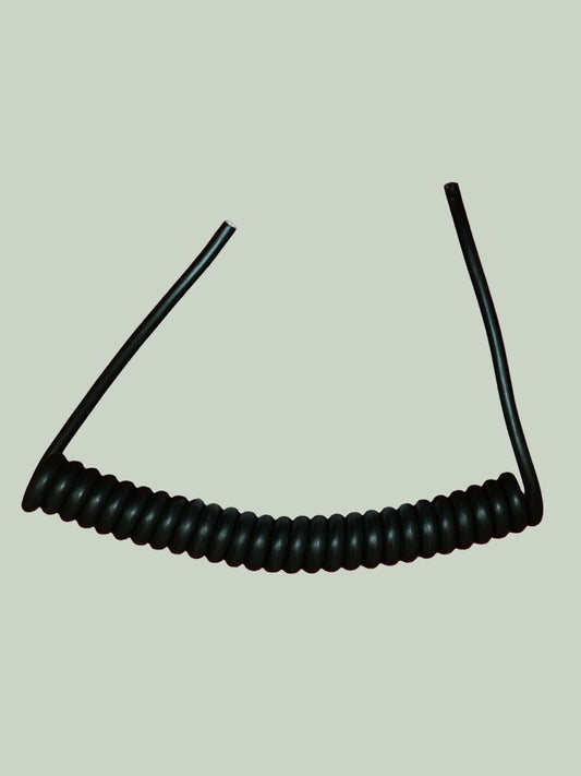 3 Core 1.5sqmm Coiled Black LSZH Cable
