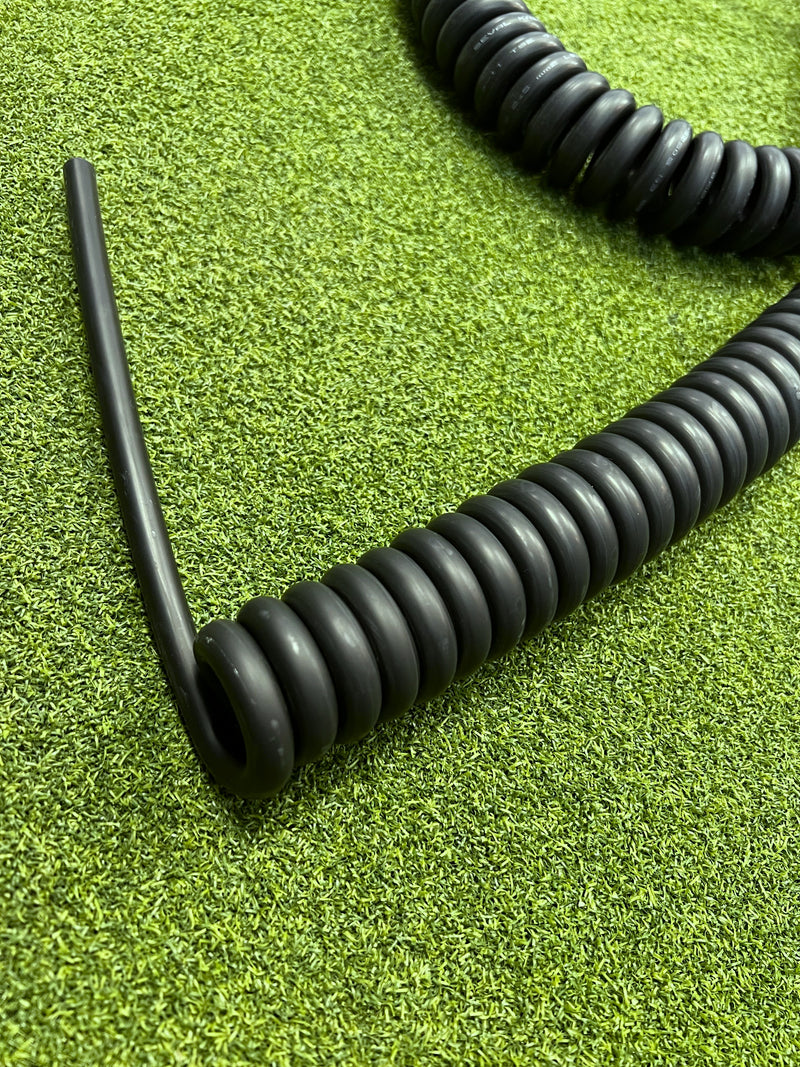 3 Core 2.5sqmm Coiled Black LSZH 16A Power Cable