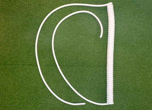 3 Core 2.5sqmm Coiled White LSZH 16amp Power Cable