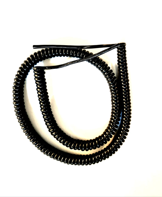 4 Core 0.5sqmm, Coiled Black PUR Power/Data Cable