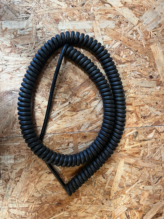 4 Core 0.75sqmm Black Coiled LSZH Power Cable