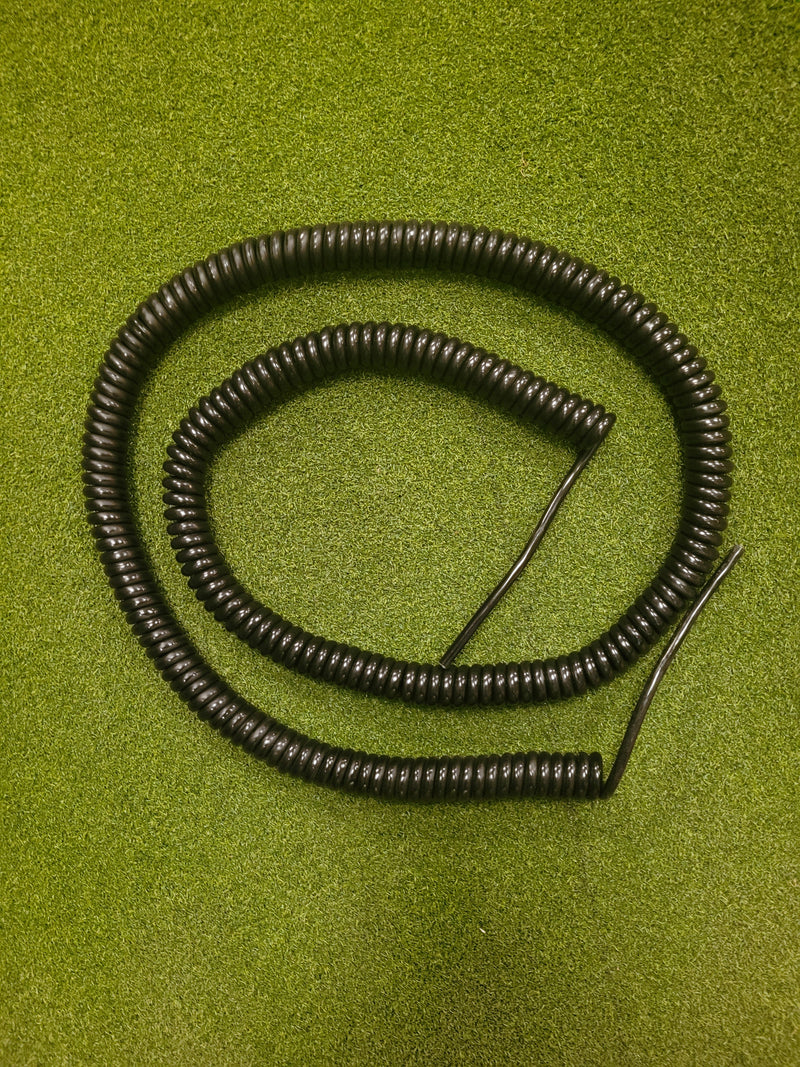 4 Core 1sqmm Coiled Black PUR Cable
