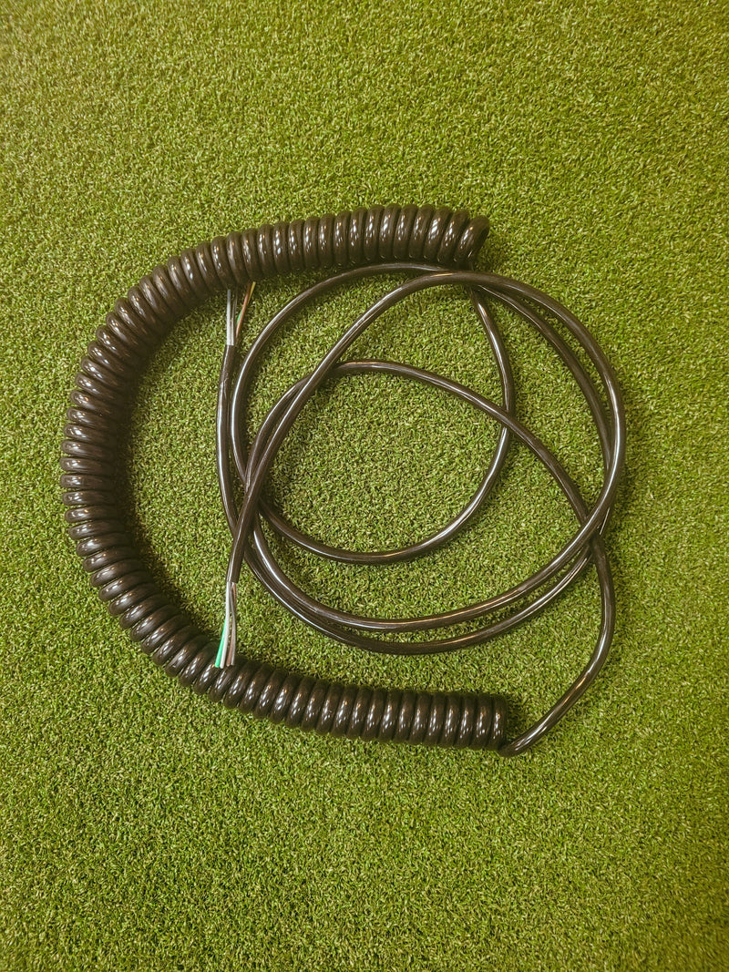 4 Core 1sqmm Coiled Black PUR Cable